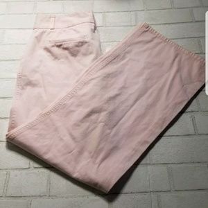 J.Crew Light Pink Flat Front Cafe Pants Size 12